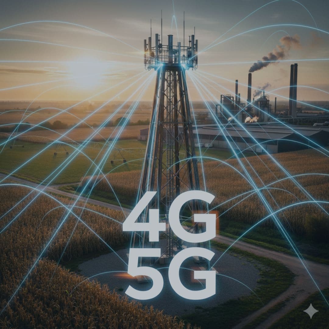 Torres redes privativas 4G e 5G